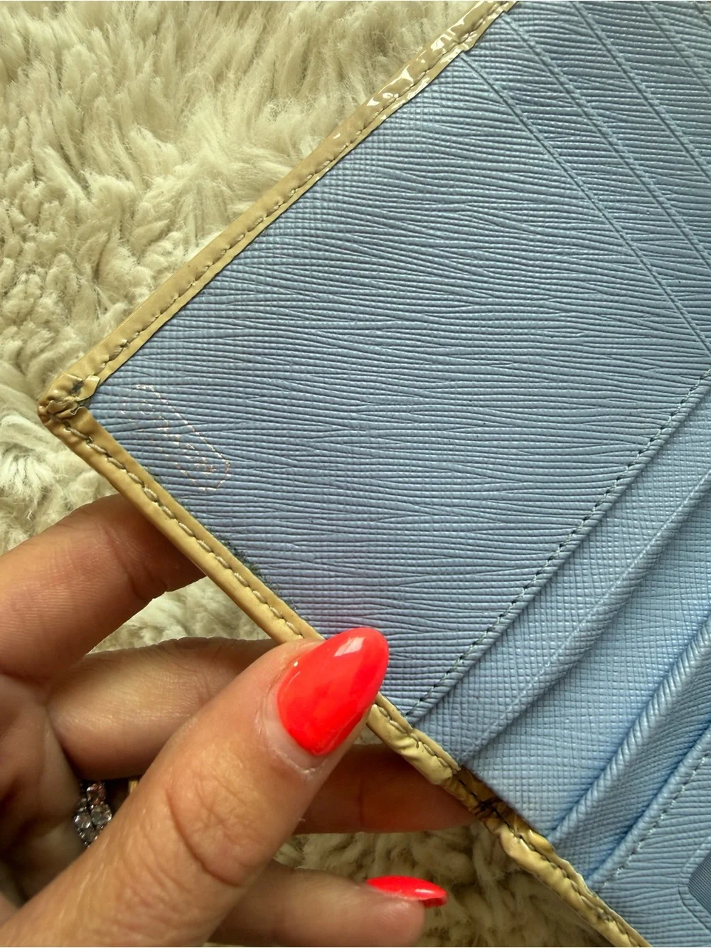 RARE Coach Floral Compact tri fold Wallet